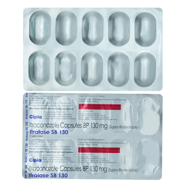 Itralase SB 130 Capsule 10's, Pack of 10 CapsuleS