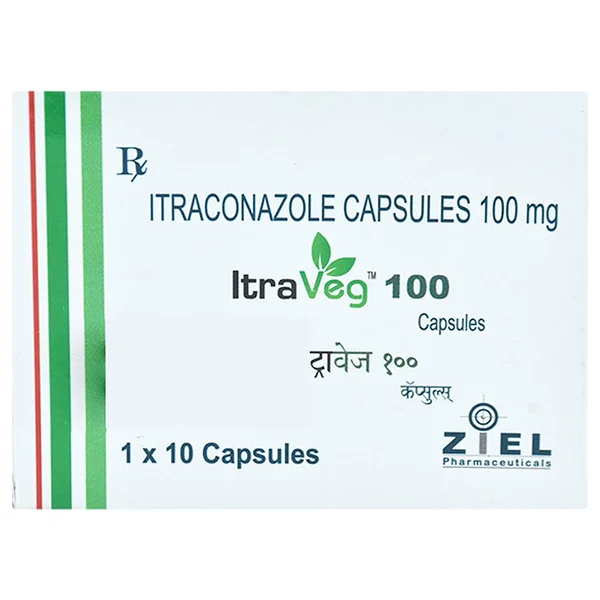 Itraveg 100mg, 10 Capsules