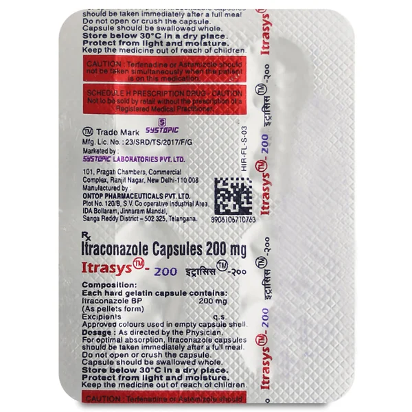Itrazit 200mg, 4 Capsules