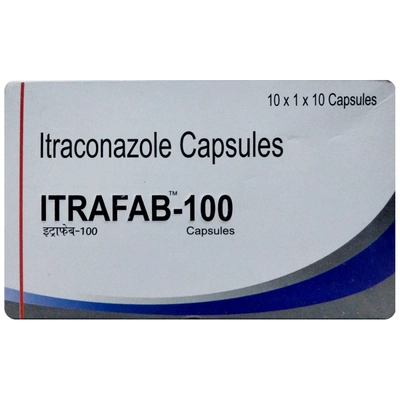 Itrafab-100 Capsule 10's, Pack of 10 CAPSULES