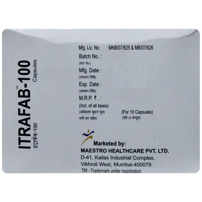 Itrafab-100 Capsule 10's, Pack of 10 CAPSULES