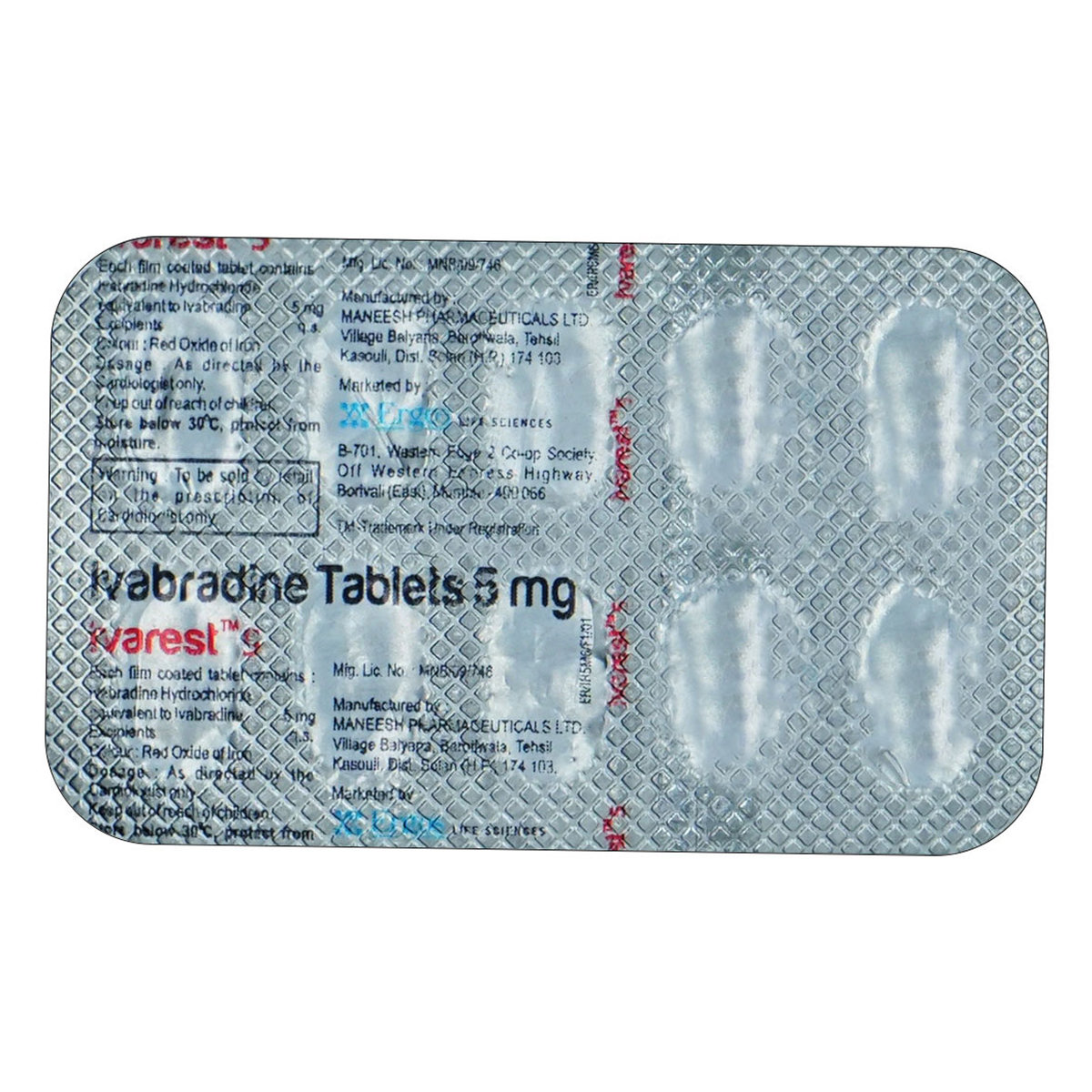 Ivarest 5 Tablet 10's, Pack of 10 TABLETS Ivarest 5 Tablet 10's, Pack of 10 TABLETS