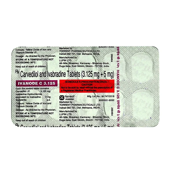 Ivanode C 3.125 Tablet 10's