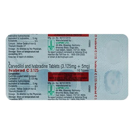 Ivabrad C 3.125 Tablet 10's