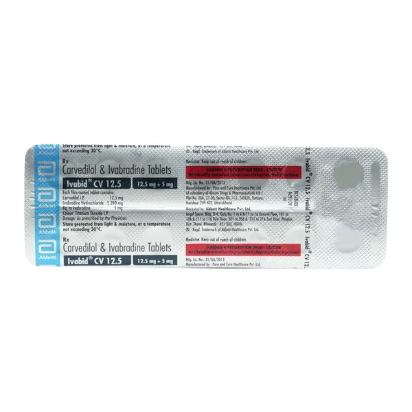 Ivabid Cv 12.5 mg/5 mg Tablet 14's