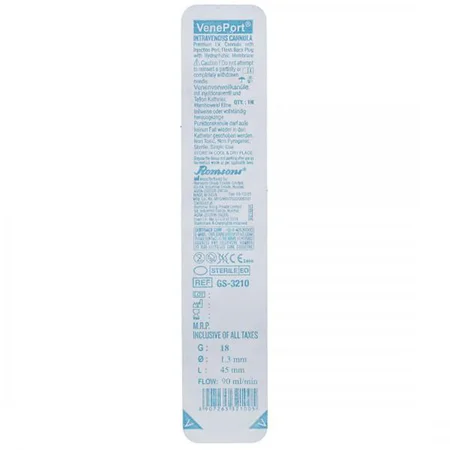 I.V CANNULA 18G VENEPORT (ROMSONS)