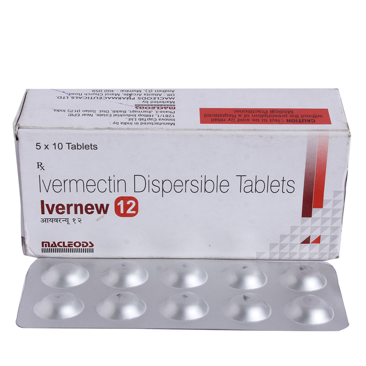 Ivernew 12 mg Tablet 10's, Pack of 10 TABLETS Ivernew 12 mg Tablet 10's, Pack of 10 TABLETS