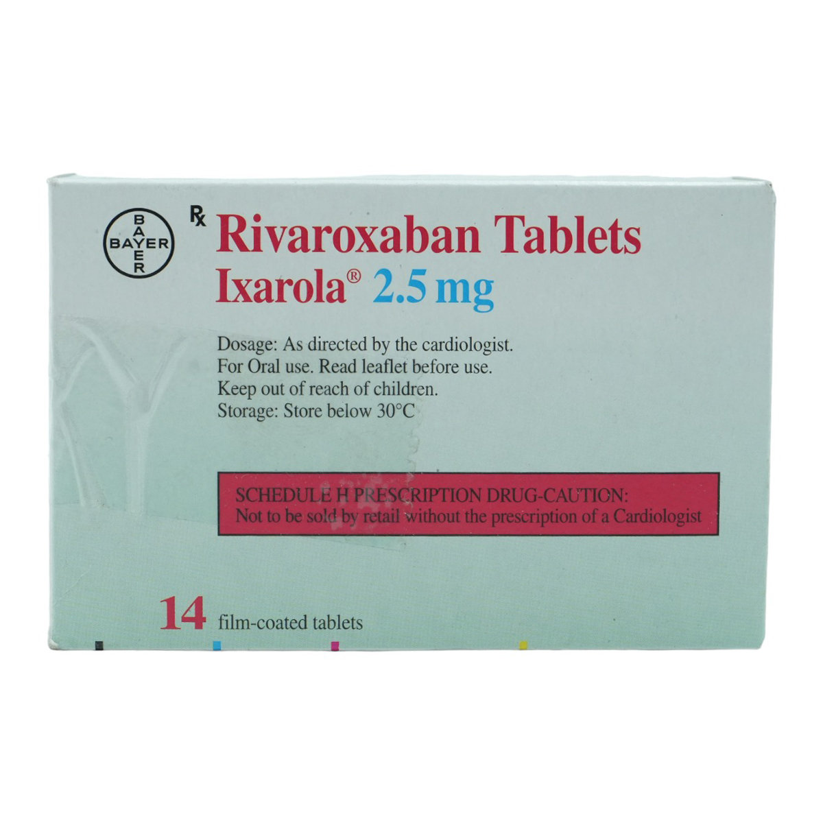 Ixarola 2.5 mg Tablet 14's, Pack of 14 TABLETS Ixarola 2.5 mg Tablet 14's, Pack of 14 TABLETS