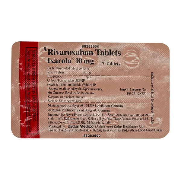 Ixarola 10mg Tablet 7's