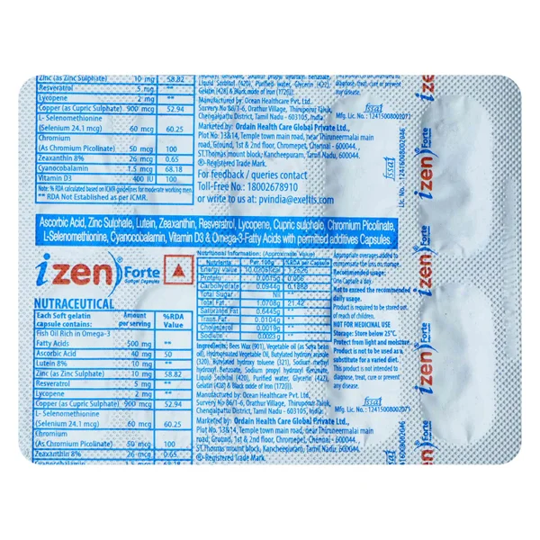 Izen Forte Capsule 10's
