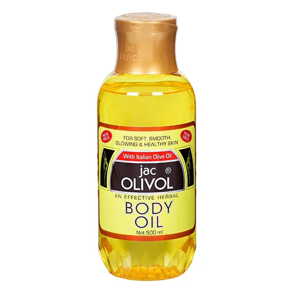 Jac Olivol Body Oil 500 ml | With Italian Olive Oil | For Soft, Smooth, Glowing &amp; Healthy Skin, Pack of 1