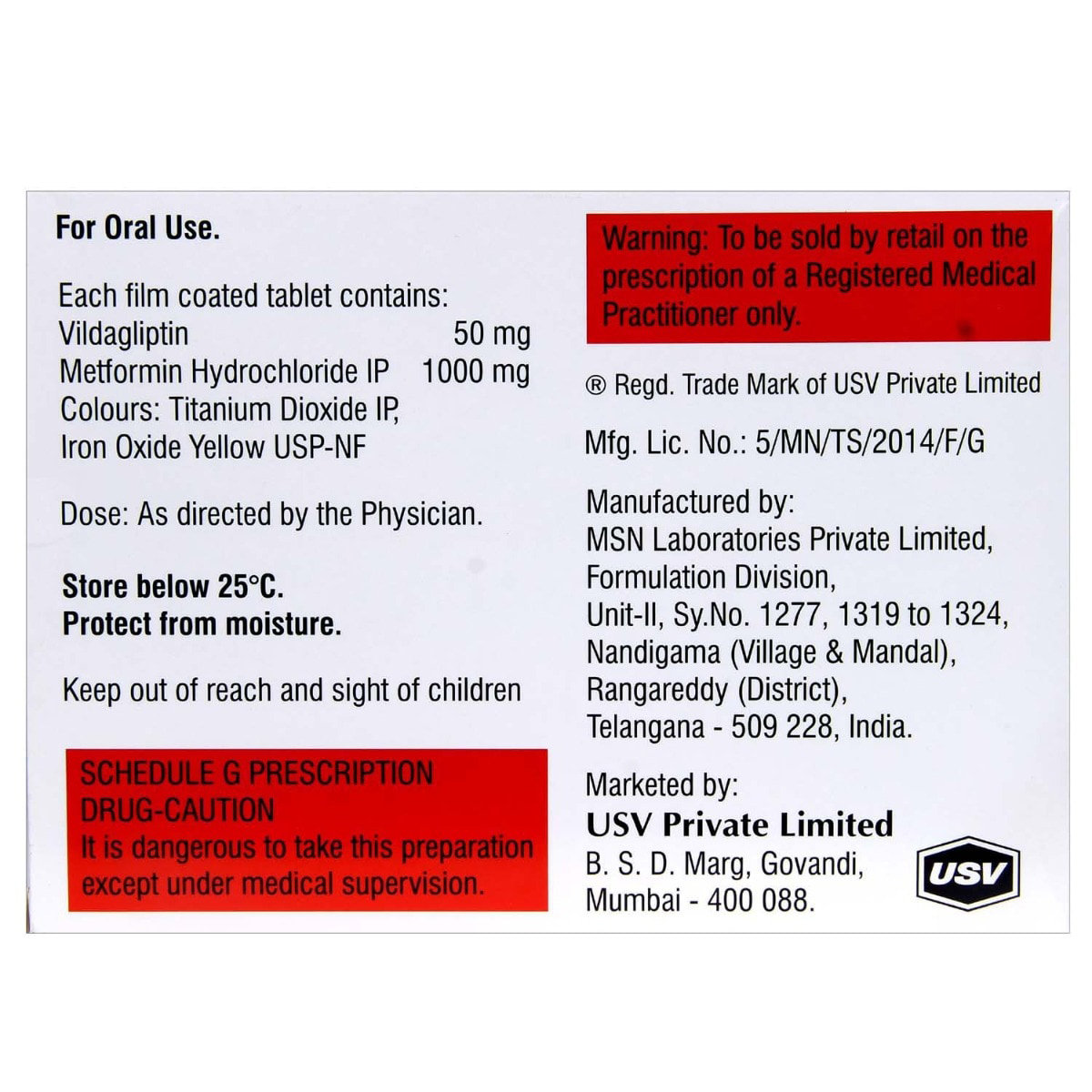 Jalra-M 50 mg/1000 mg Tablet 15's, Pack of 15 TABLETS Jalra-M 50 mg/1000 mg Tablet 15's, Pack of 15 TABLETS