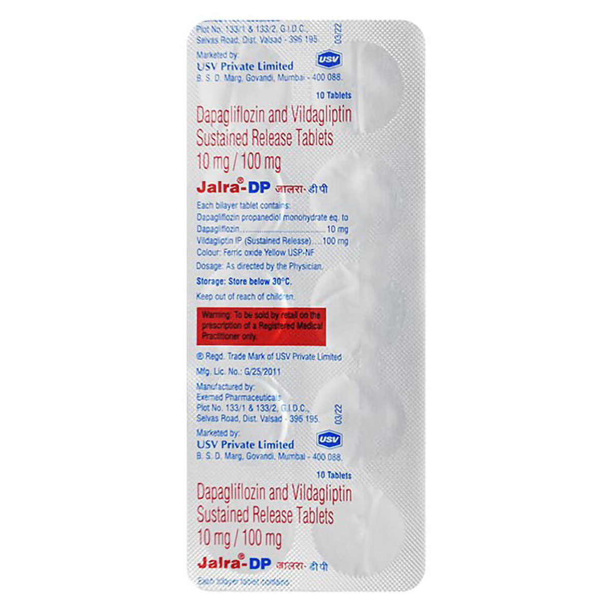 Jalra-DP Tablet 10's, Pack of 10 Jalra-DP Tablet 10's, Pack of 10