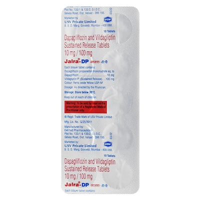 Jalra-DP Tablet 10's, Pack of 10 TabletS