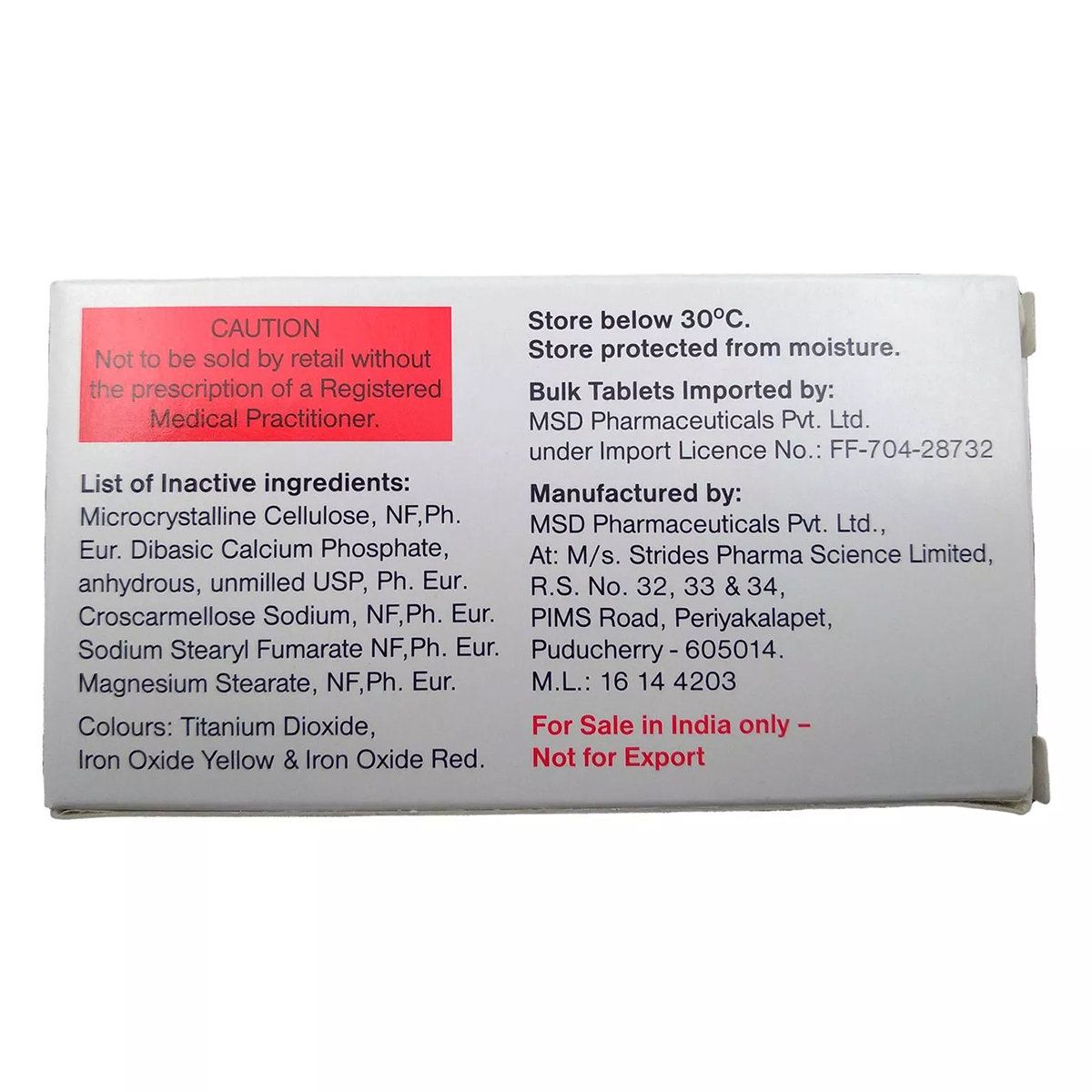 Januvia 25 mg Tablet 7's, Pack of 7 TabletS Januvia 25 mg Tablet 7's, Pack of 7 TabletS