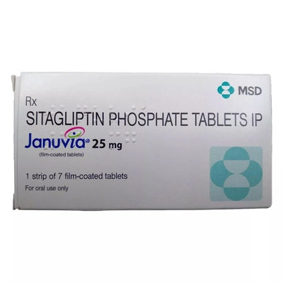 Januvia 25 mg Tablet 7's, Pack of 7 TabletS