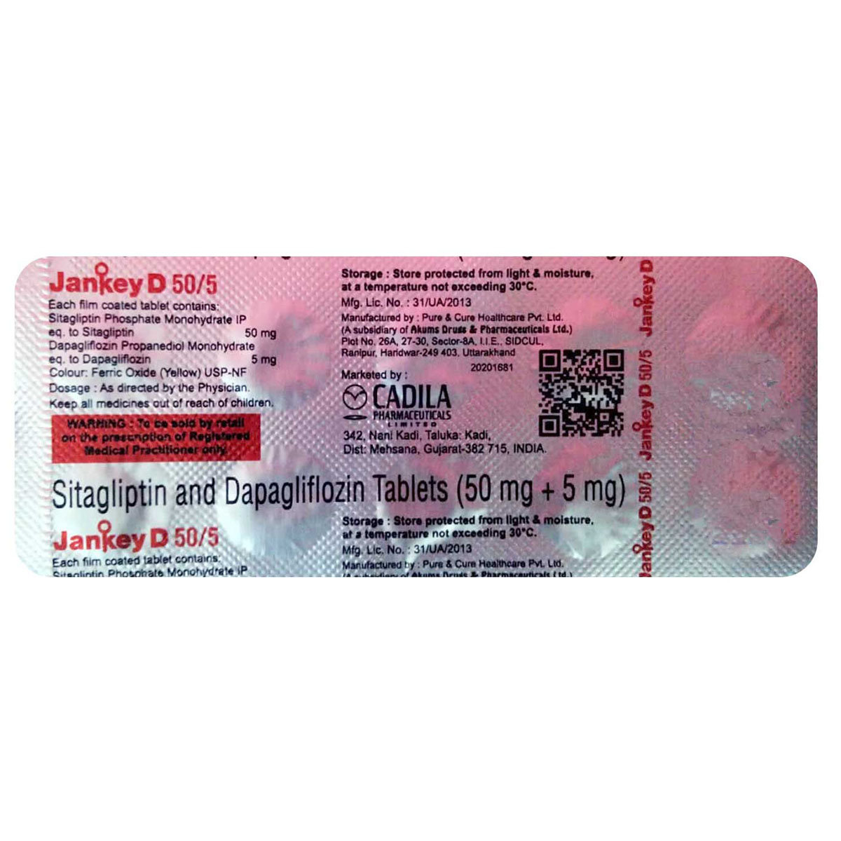 Buy Jankey D 50/5 Tablet 10's Online