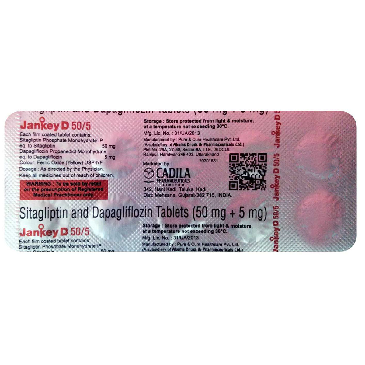 Jankey D 50/5 Tablet 10's, Pack of 10 Jankey D 50/5 Tablet 10's, Pack of 10