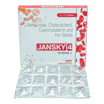 Jansky 4 Tablet 15's, Pack of 15 TabletS