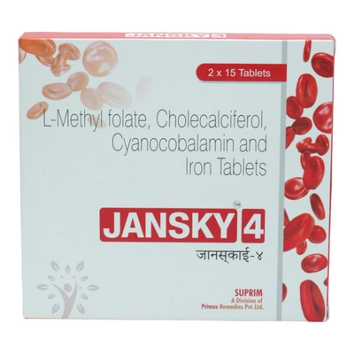 Jansky 4 Tablet 15's, Pack of 15 TabletS