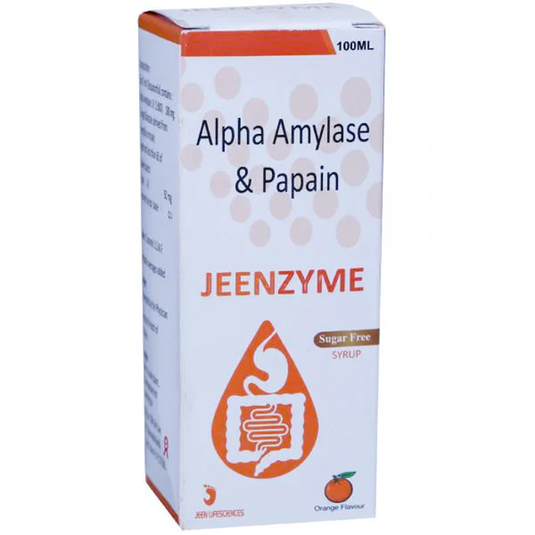 Jeenzyme Sugar Free Orange Syrup 100 ml, Pack of 1