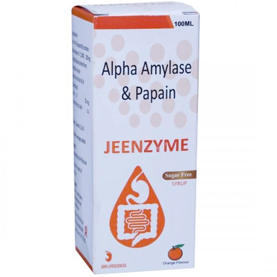 Jeenzyme Sugar Free Orange Syrup 100 ml, Pack of 1