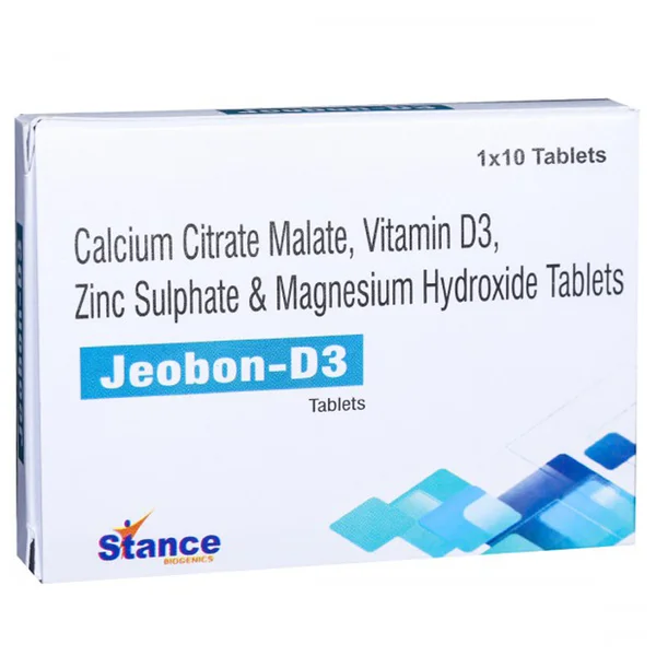 Jeobon-D3 Tablet 10's, Pack of 10 TabletS