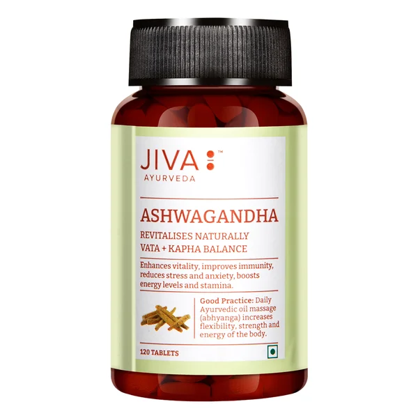 Jiva Ashwagandha, 120 Tablets, Pack of 1