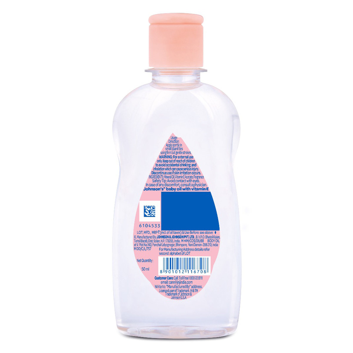 Johnson's Baby Oil, 50 ml, Pack of 1 Johnson's Baby Oil, 50 ml, Pack of 1