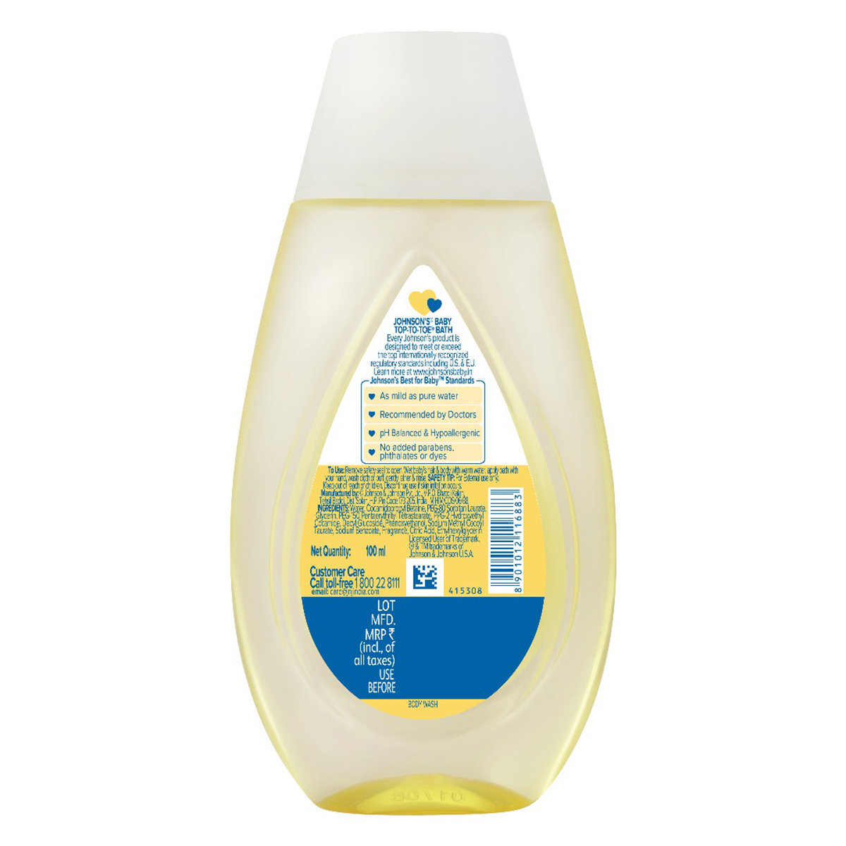 Johnson's Baby Top To Toe Baby Wash, 100 ml, Pack of 1 Johnson's Baby Top To Toe Baby Wash, 100 ml, Pack of 1