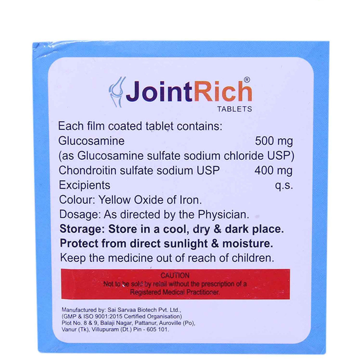 Joint Rich Tablet 10's, Pack of 10 TABLETS Joint Rich Tablet 10's, Pack of 10 TABLETS