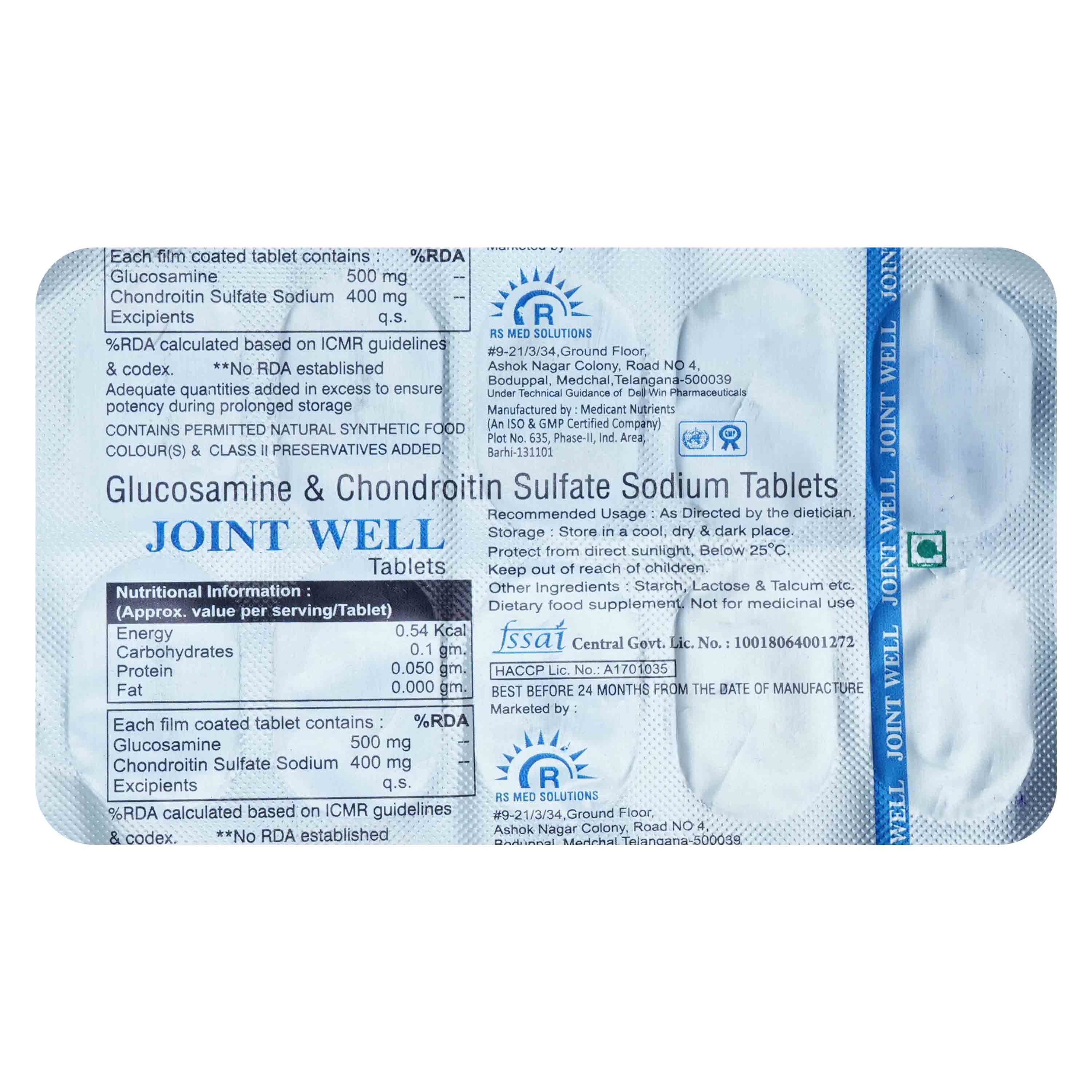 Buy Joint Well Tablet 10's Online