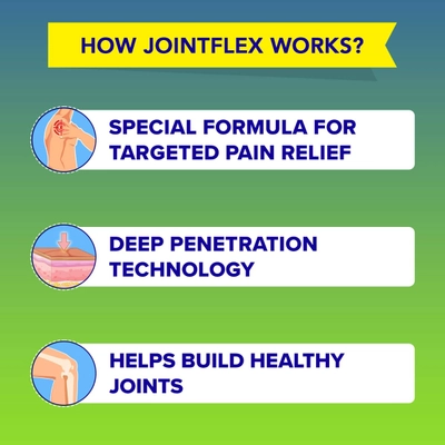 Joint Flex Joint Pain Relief Cream, 90 gm (75 gm + 15 gm Free), Pack of 1