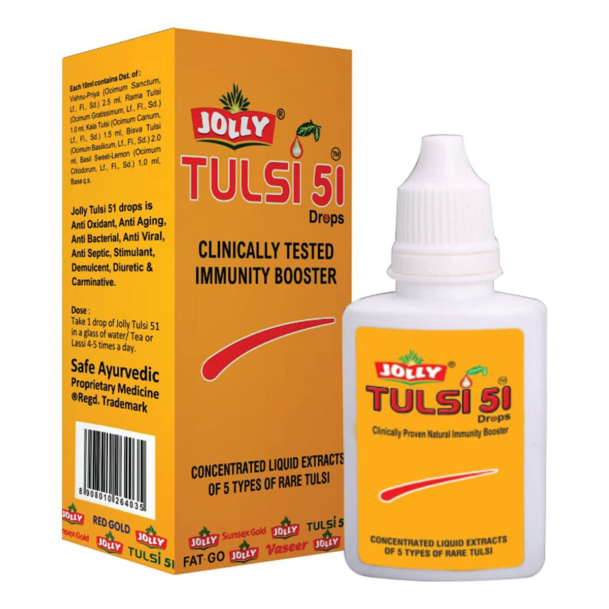 Buy Jolly Tulsi 51 Drops, 21 ml Online