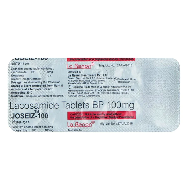 Joseiz-100mg Tablet 10's, Pack of 10 TabletS
