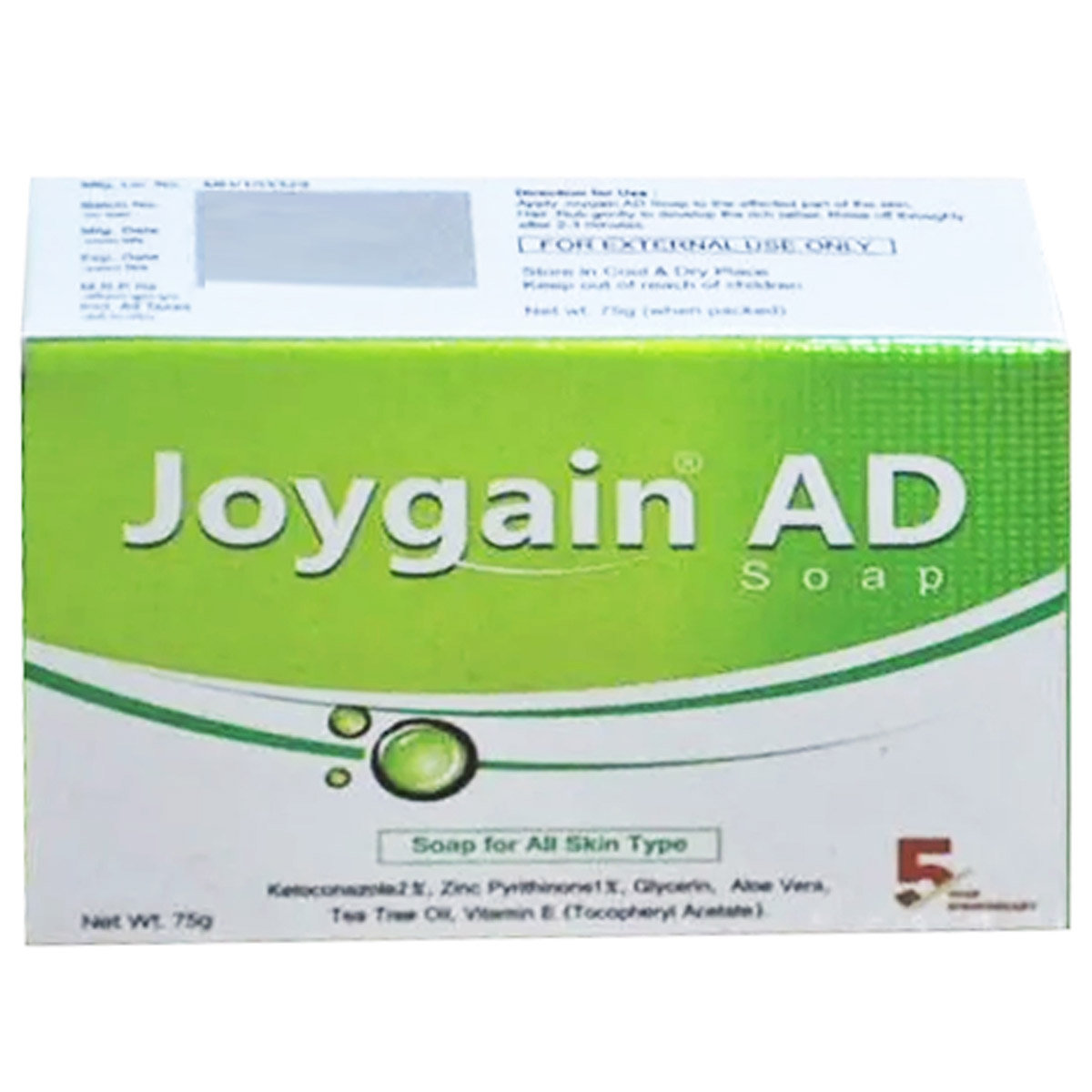 Joygain AD Soap 75 gm, Pack of 1 Soap Joygain AD Soap 75 gm, Pack of 1 Soap