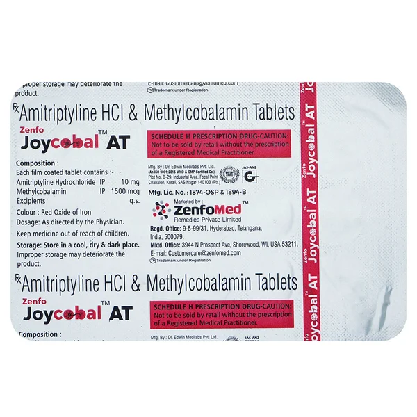 Joycobal AT Tablet 15's, Pack of 15 TabletS