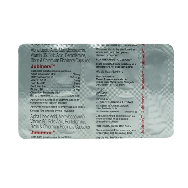 Jubinerv Capsule 10's