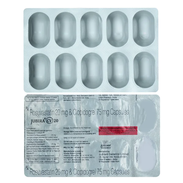 Jubira Cv 20/75mg Capsule 10's