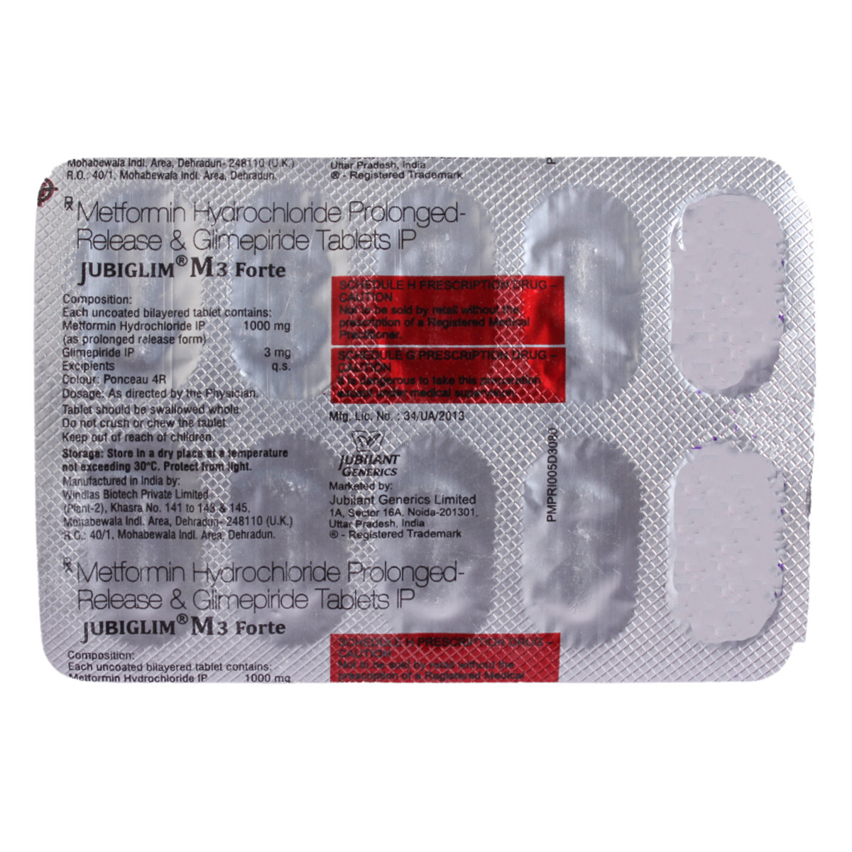 Jubiglim M3 Forte Tablet 10's, Pack of 10 TABLETS Jubiglim M3 Forte Tablet 10's, Pack of 10 TABLETS