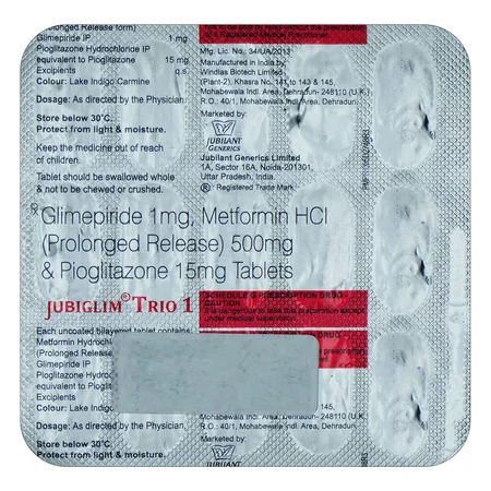 Jubiglim Trio 1 Tablet 15's