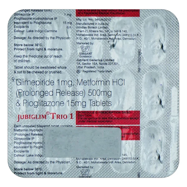 Jubiglim Trio 1 Tablet 15's