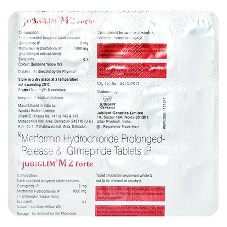 Jubiglim M2 Forte Tablet 15's