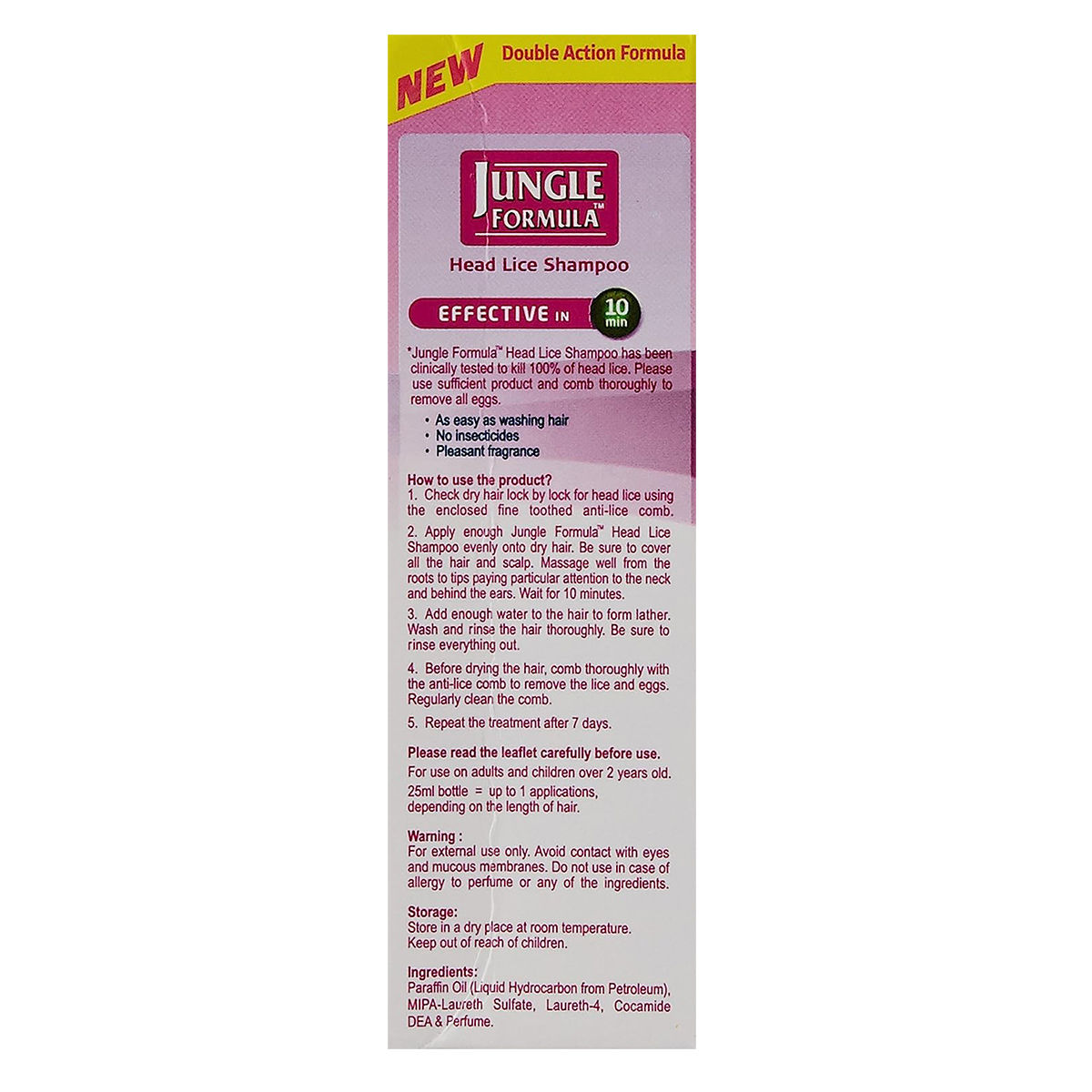 Jungle Formula Head Lice Shampoo 25ml Price, Uses, Side Effects