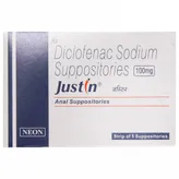 Justin Suppositories 5's, Pack of 5 SUPPOSITORYS