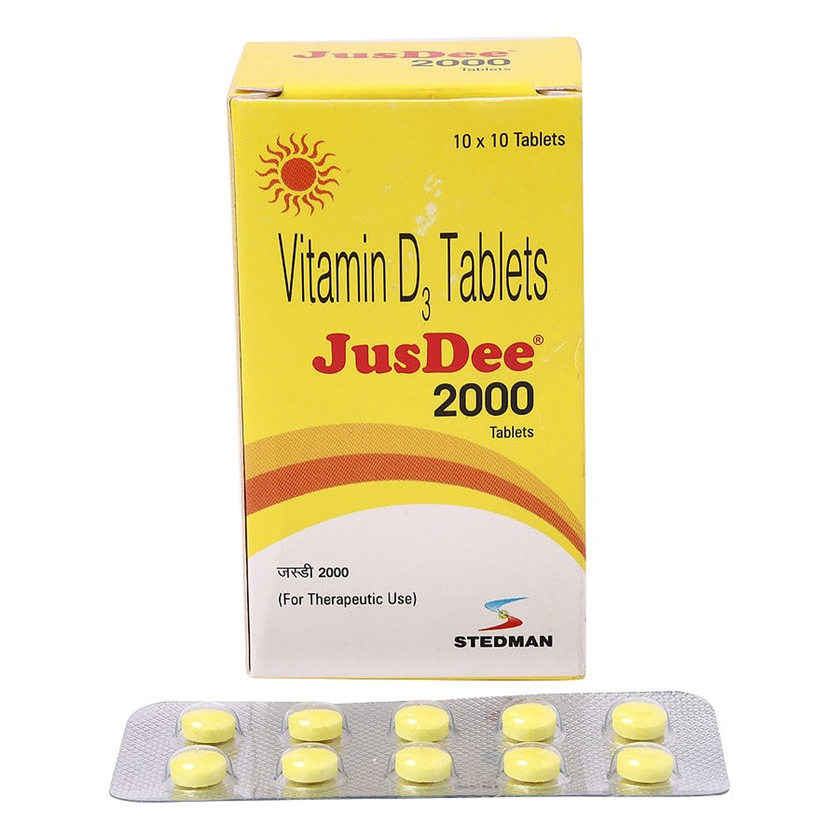 Jusdee 2000 Tablet 10's, Pack of 10 Jusdee 2000 Tablet 10's, Pack of 10