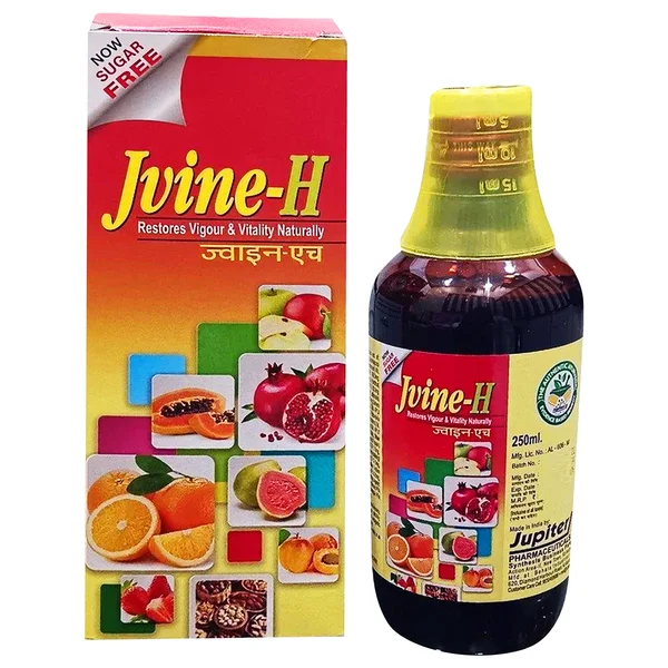 Jupiter Jvine-H Sugar Free Syrup, 250 ml