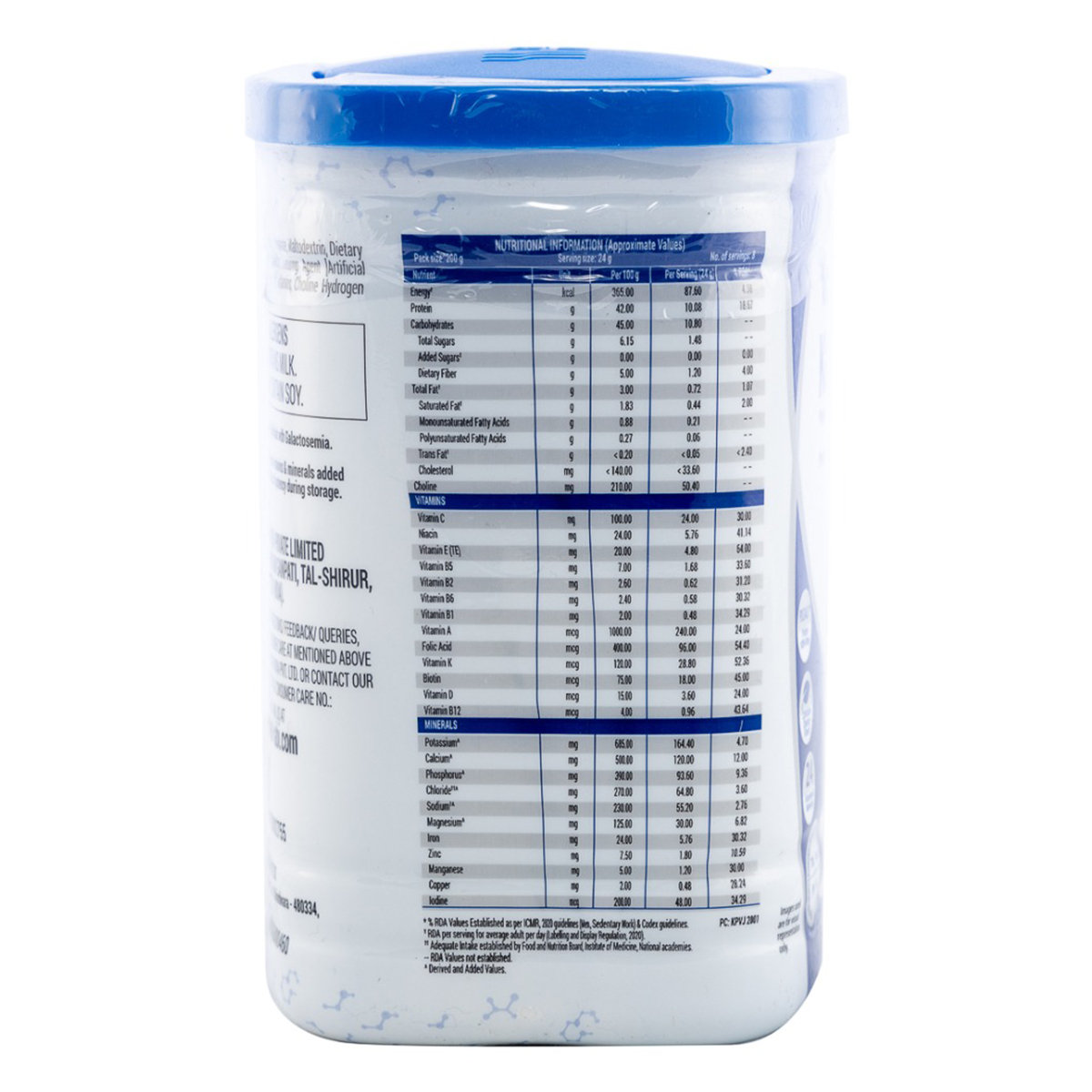 Kabipro Creamy Vanilla Flavour Powder, 200 gm Tin, Pack of 1 Kabipro Creamy Vanilla Flavour Powder, 200 gm Tin, Pack of 1