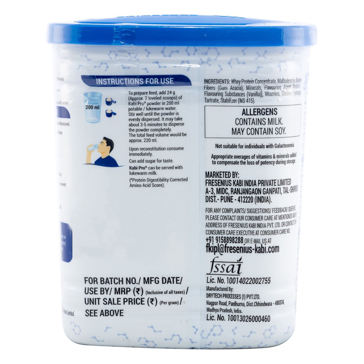 Kabipro Creamy Vanilla Flavour Powder, 200 gm Tin Price, Uses, Side Effects, Composition