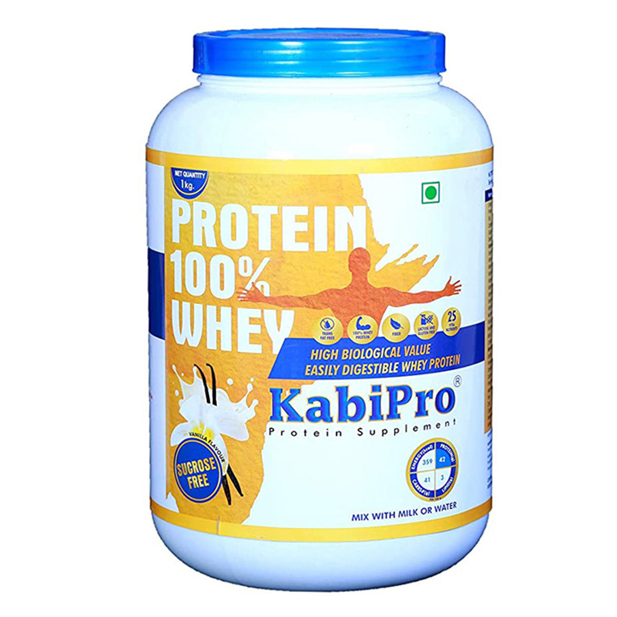 Buy Kabipro Vanilla Flavour Powder, 1 kg Jar Online